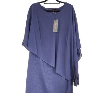 NWT HANNA NIKOLE Navy Blue Dress 16